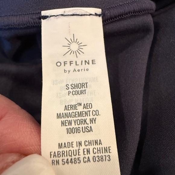 Aerie OFFLINE High-Rise Leggings in navy blue/ girls size S - Picture 3 of 7